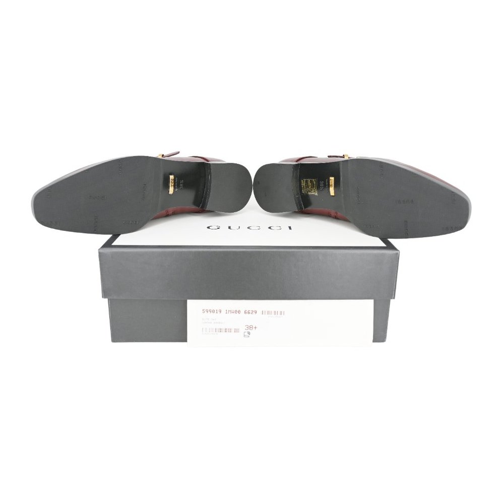 Gucci Women's 599019 Double G Strap Leather Ankle Boots - Picture 9 of 12